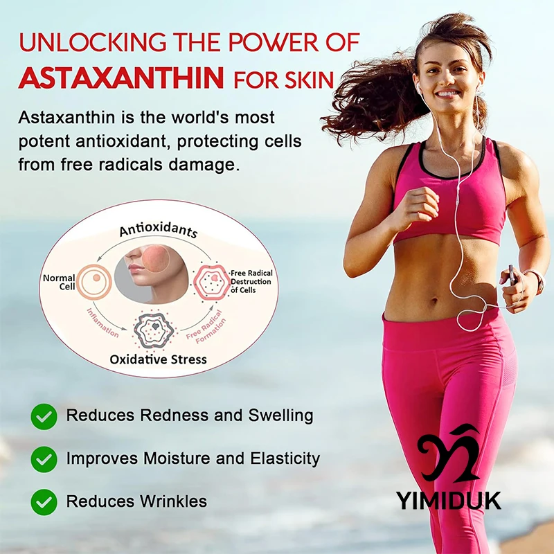 Astaxanthin Capsules Supplement for Maximum Cardiovascular Health Accelerated Metabolism Supporting Eye Joint Health