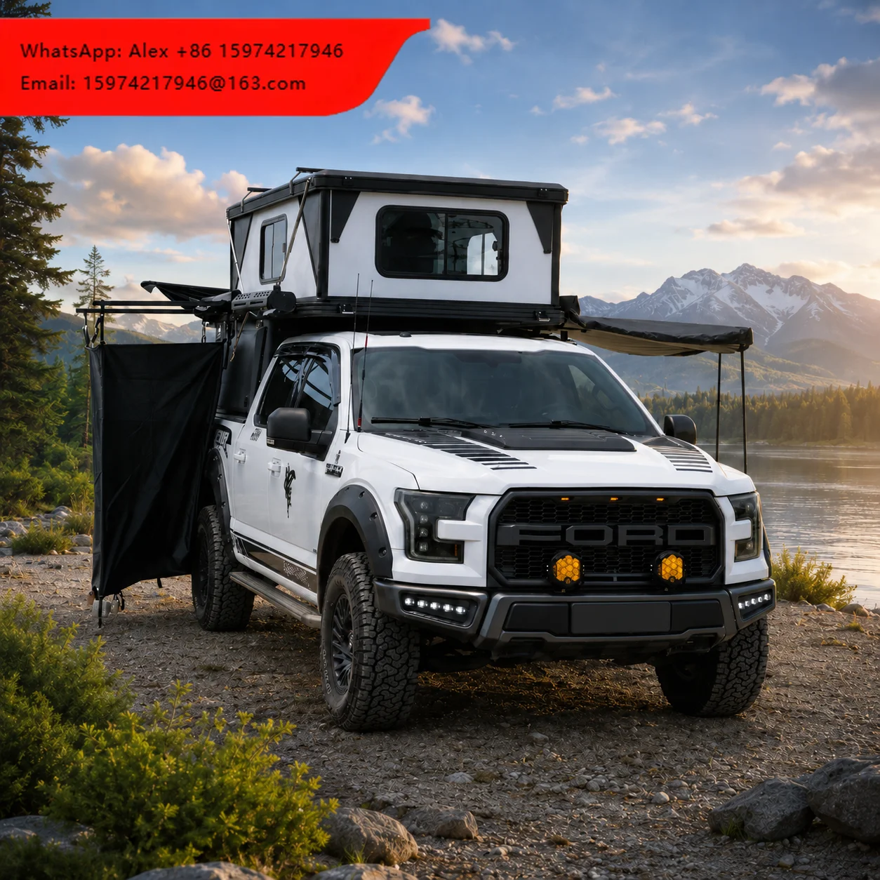 Carpa de techo para autocaravana RV Pionner de acero de alta calidad para 2/4 personas, impermeable, precio bajo, envío rápido, para viajes de camping.