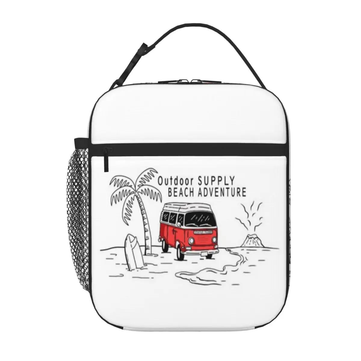 Hot Sale Outdoor Supply Beach Adventure Transparent Detail Cooler Lunch Bag Staff Lunch Camping Lunch Bag