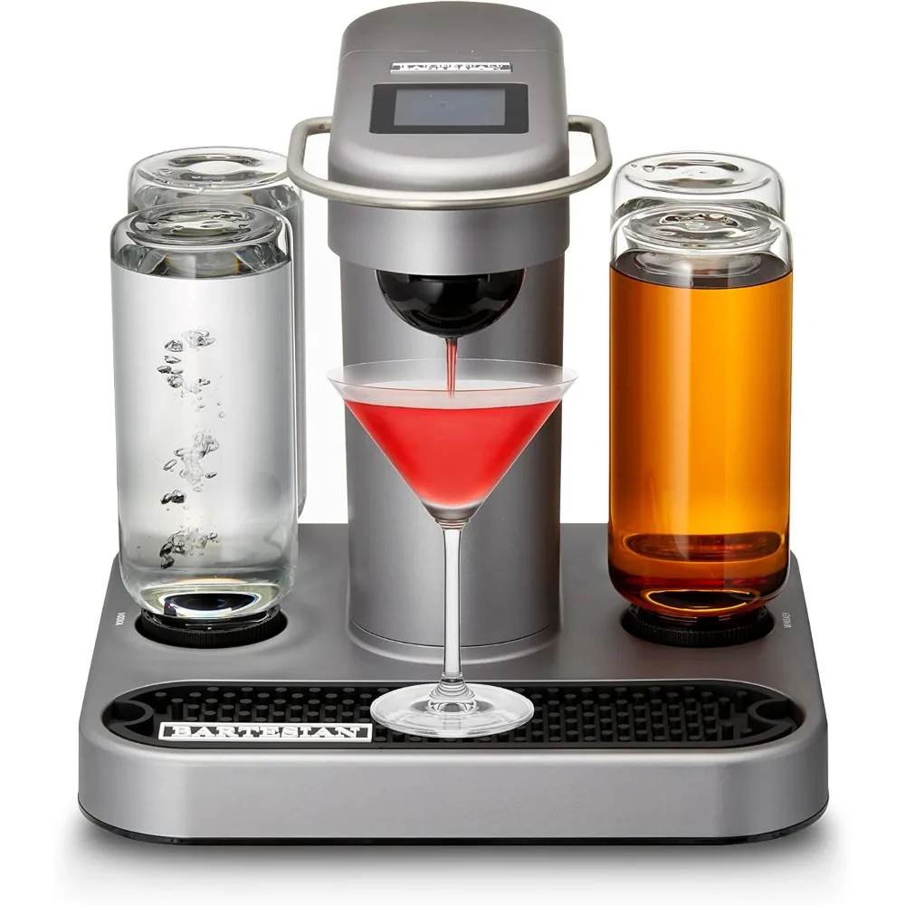 Automatic Mixology Home Bar Cocktails Mixing Maker - Push Button Pre Mixed Drink Capsule Dispenser Shaker for Margarita