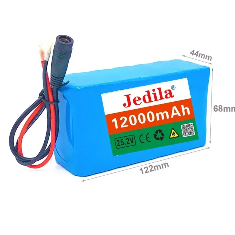 24V 12.0Ah 6s2p 18650 lithium-ion battery pack 25.2v 12000mAh  lithium-ion battery pack with BMS + charger