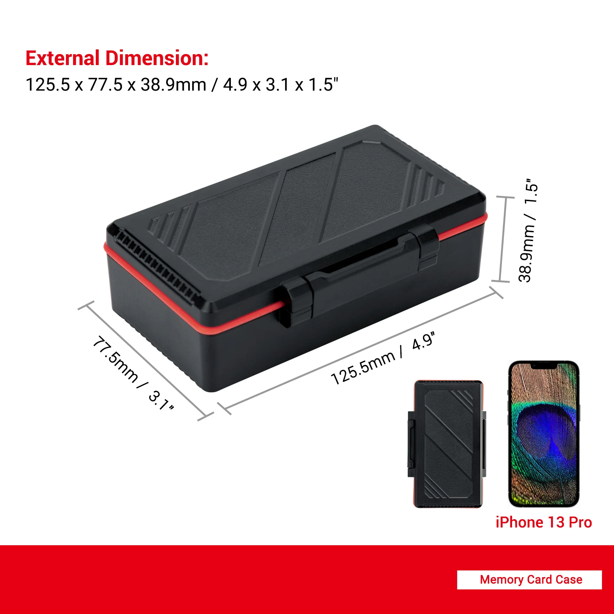 58 Slots TF Micro SD MSD Memory Card Case Holder Water-Resistant Anti-lost Anti-shock Storage Organizer with Labels & Notepaper - view 6