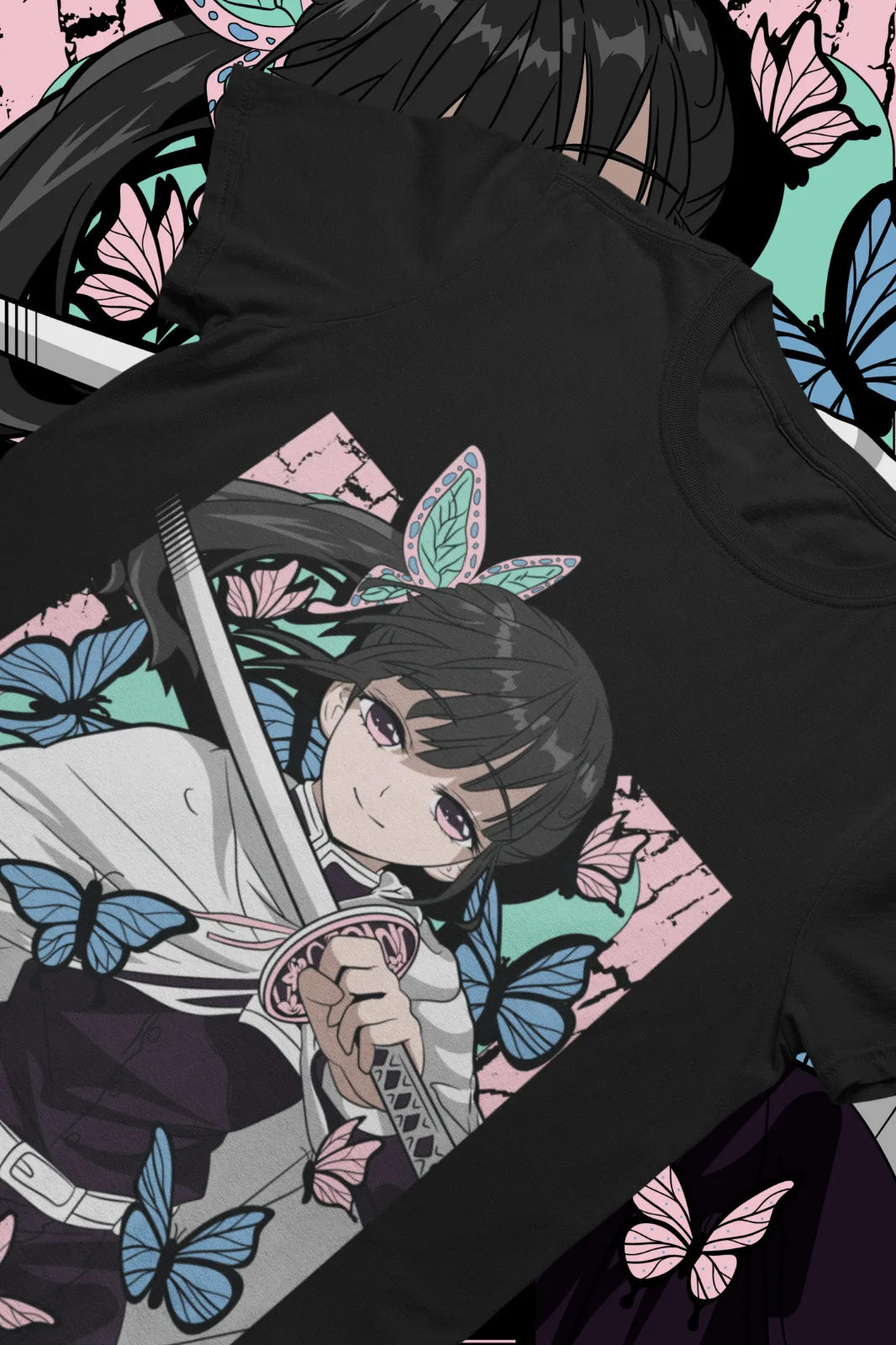 

Kanao Tsuyuri Shirt, Tanjro Nezuko Tshirt, Doma Kokuchibo, KNY, Demon Slayer Tee