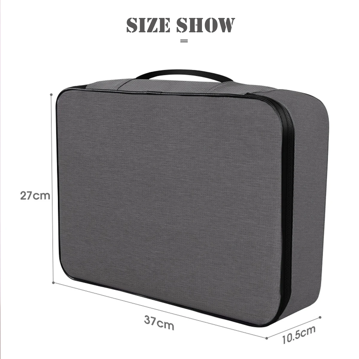 Large Capacity File Bag Document Storage Bag Multi-layer Password Briefcase Organize Pouch Accessories Supplies