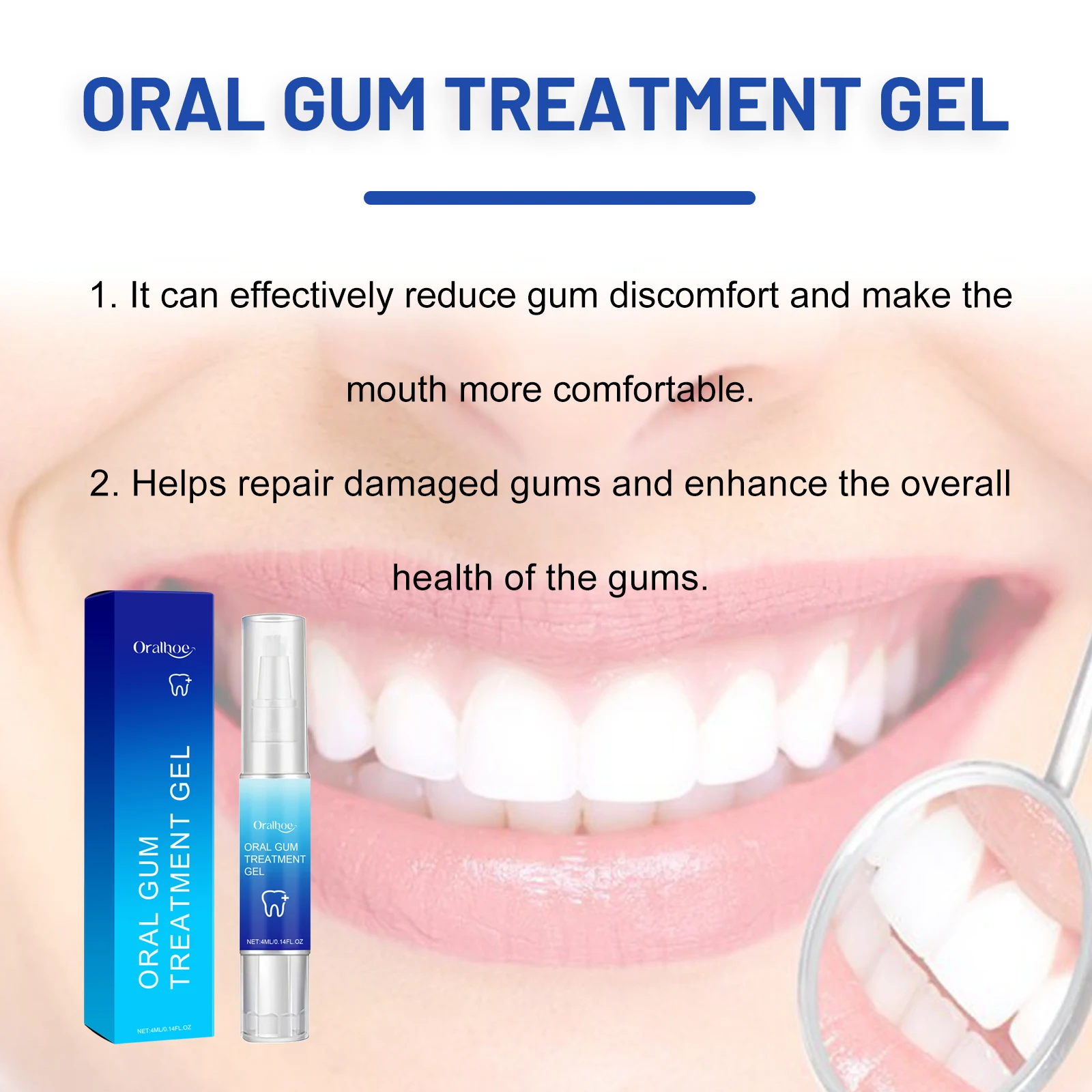 

Rapid Repair Damaged Gums Gel Serum Relieve Sore Tooth Allergy Dental Caries Tooth Cleaning Toothpaste Deep Cleaning Teeth Stain