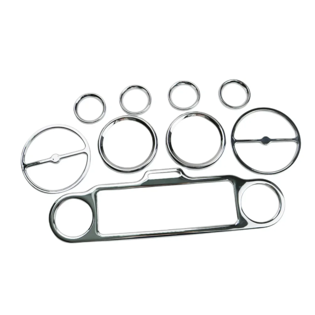 

Stereo Accent+Speedometer+Speaker Trim Ring Set For Harley Touring Street Glide