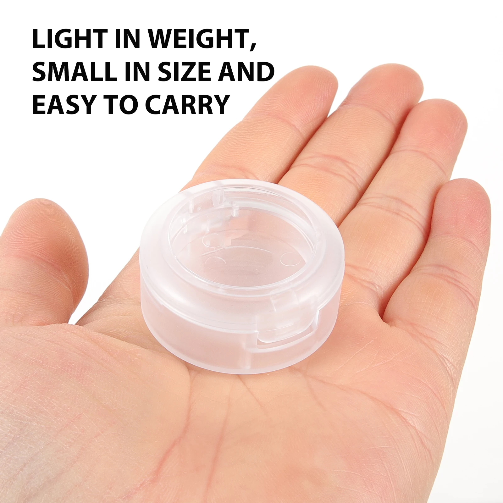 

4pcs Eyeshadow Pans Empty Makeup Plastic Small Pans For Lip Balm Blush Travel Storage Lip Balm Pan