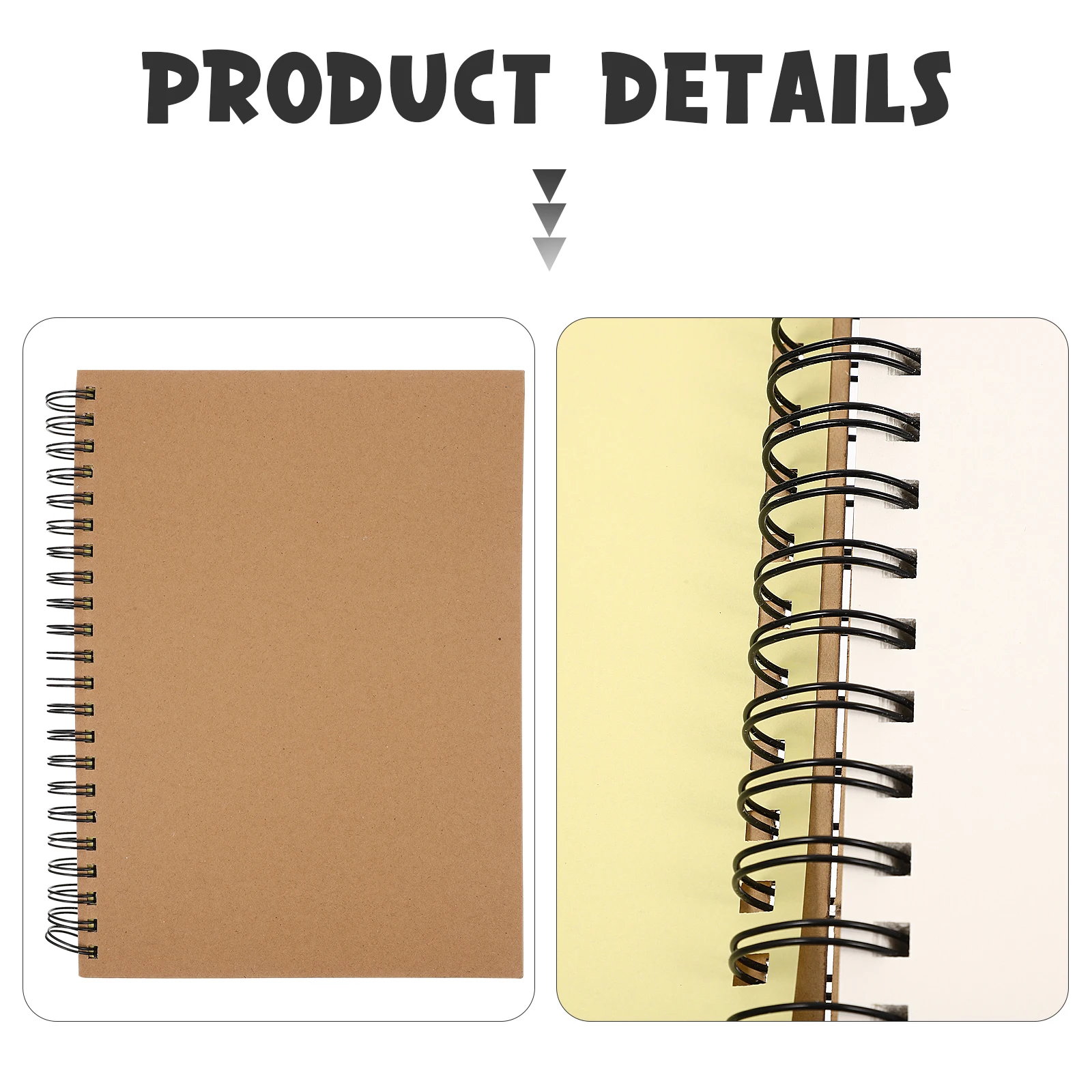 

Blank for Painting Notebook Drawing Portable Sketchbooks Students Plain Paper Kids