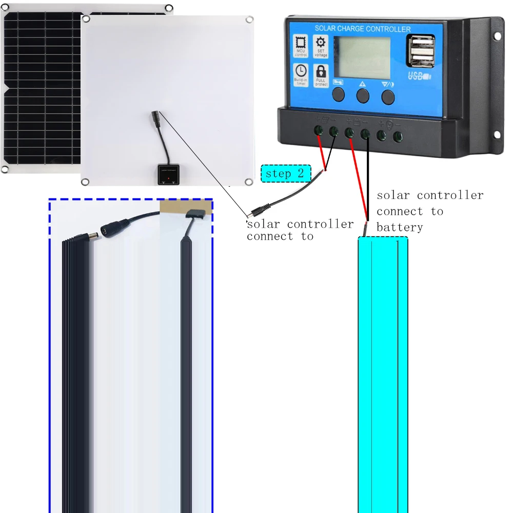 Imagem -02 - Modificado Onda Senoidal Inversor Sistema de Painel Solar Gerador de Energia de Emergência Portátil 50a Controlador 6000w 50a