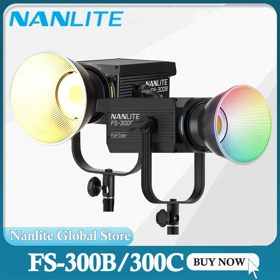 Nanlite FS-300B Bi-Color Bowens Mount LED-Licht FS-300C RGB-Vollfarb-LED-Monolicht, gesteuert durch APP