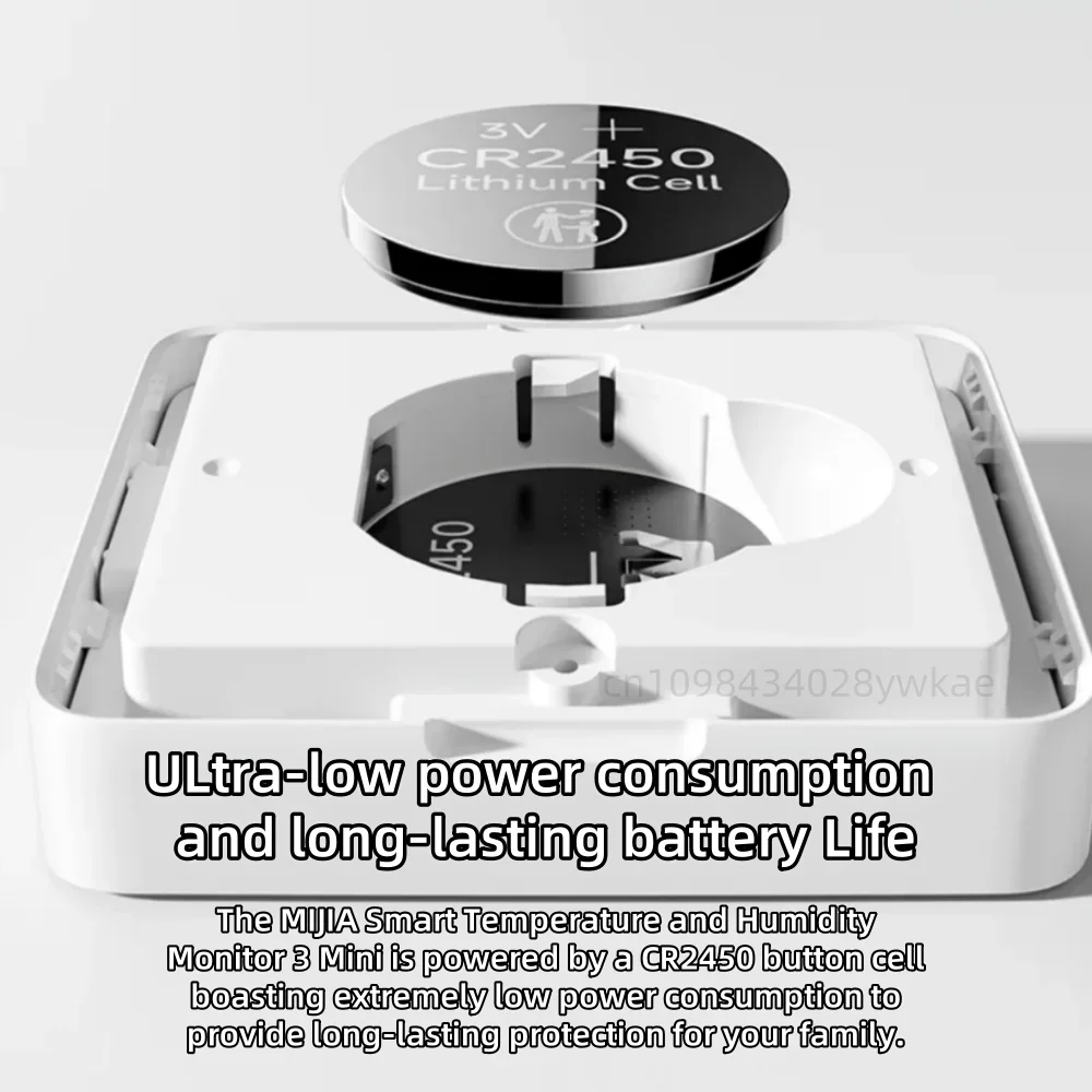 Original Mijia Smart Temperature Humidity Monitor 3 Mini Bluetooth Sensor 0.1℃ Precision 3Year Battery LCD for Home Office