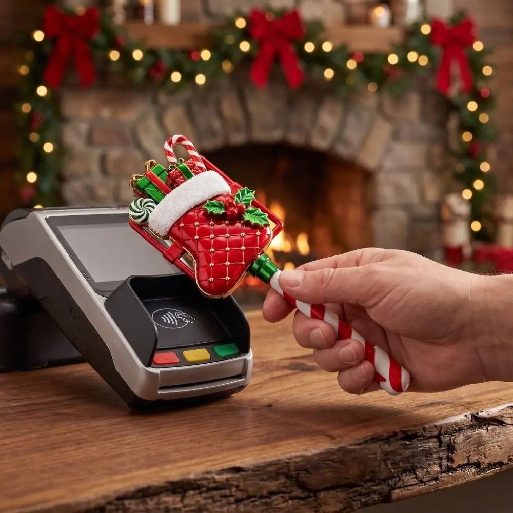 Creative Christmas Payment Magic Wand Christmas Tree Convenient Checkout Contactless Payment Sleeve Lightweight Novelty