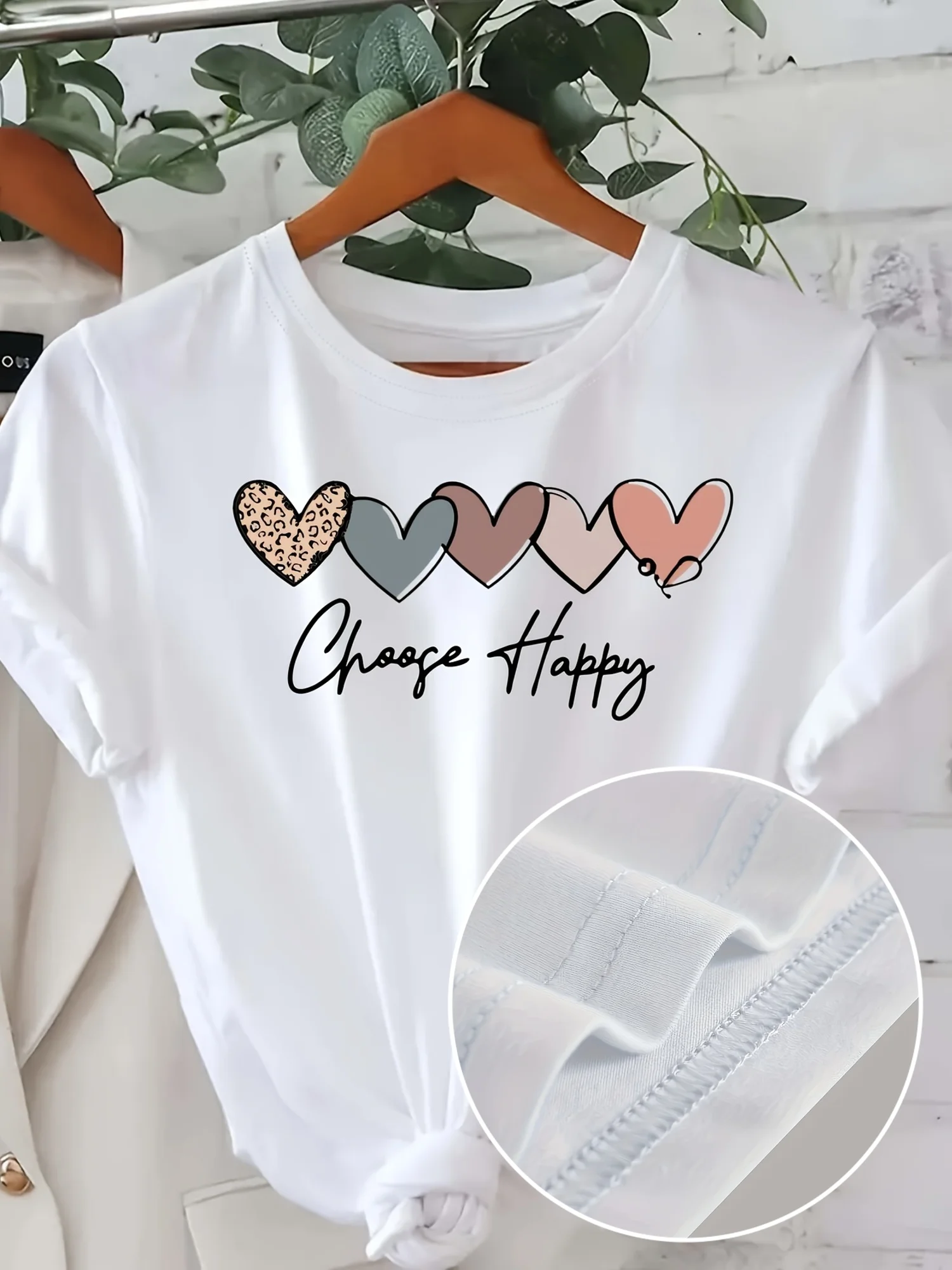

Футболка с коротким рукавом Select Joy Fashion Футболка с круглым вырезом и коротким рукавом Обычный крой Легкая эластичная ткань