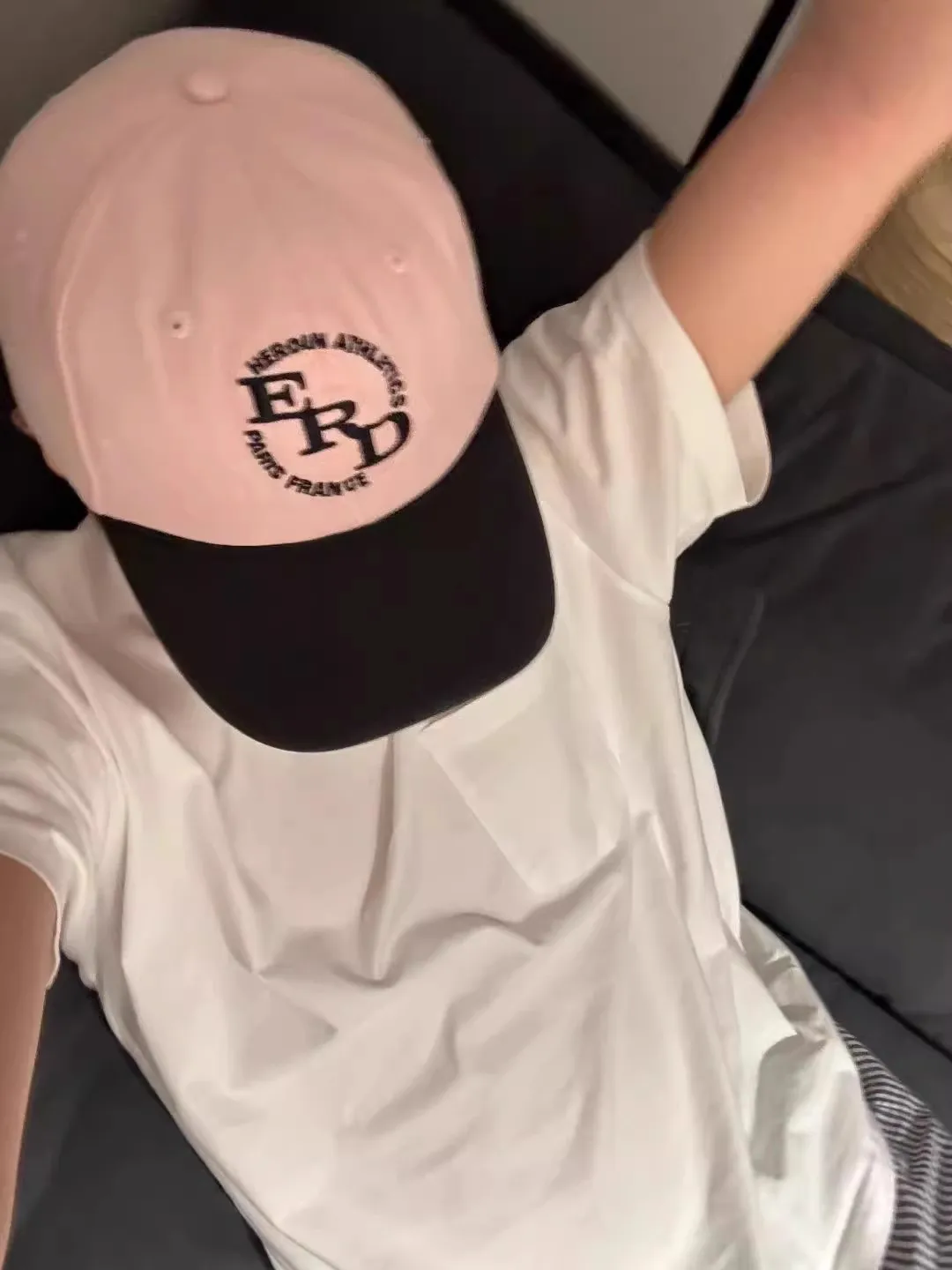 2024 ERD melancholic second-generation rose pink slogan embroidered baseball cap MZ194