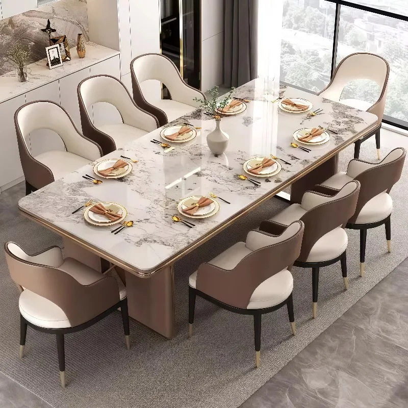 

Dining Table Elegant Surface Stable Frame Gloss Touch Classic Detail Soft Finish Premium Quality Dining Setup Home Interior
