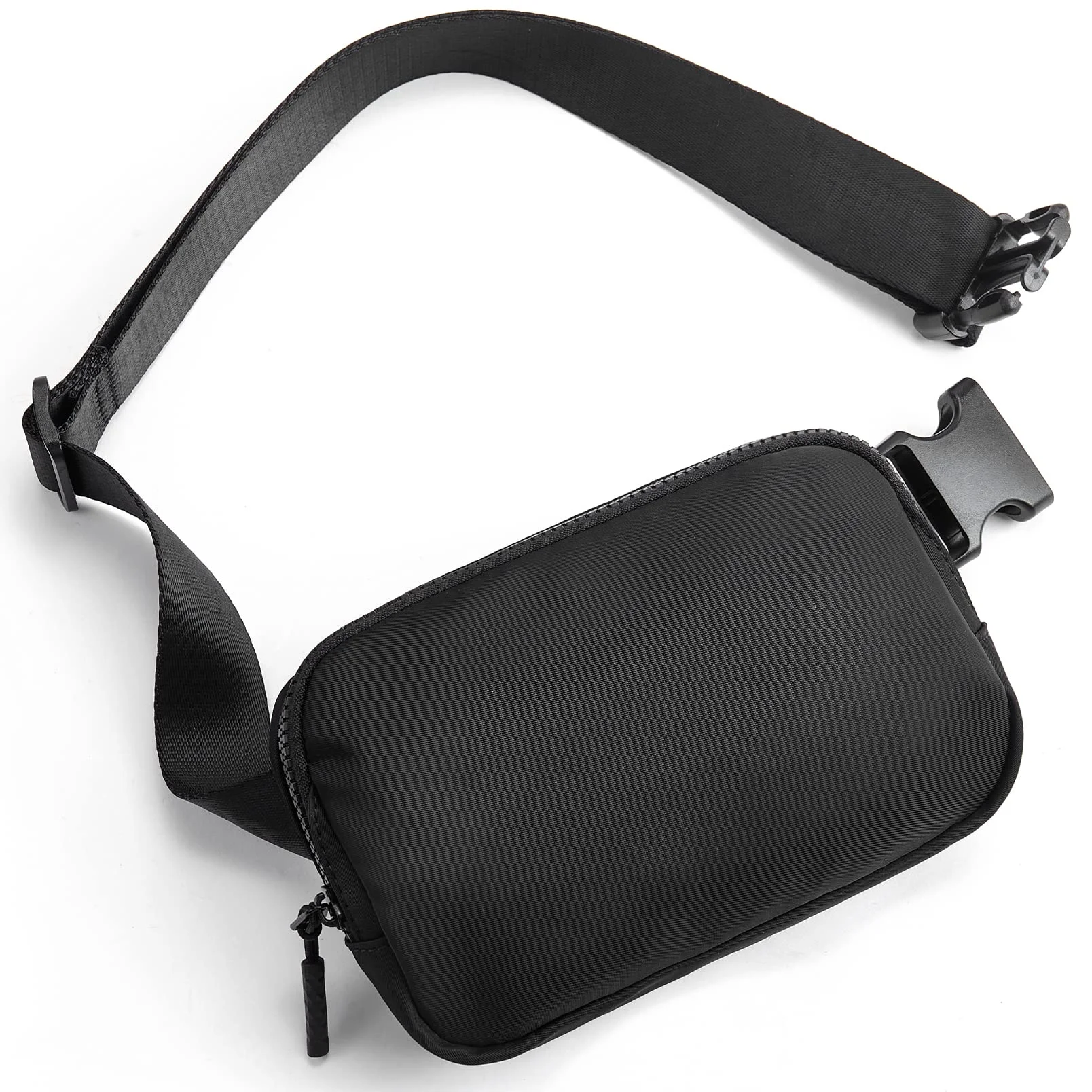 Checkered Fanny Packs for Women Everywhere Belt Bag Black And White Checkered Purse Nylon Crossbody Bum Bag
