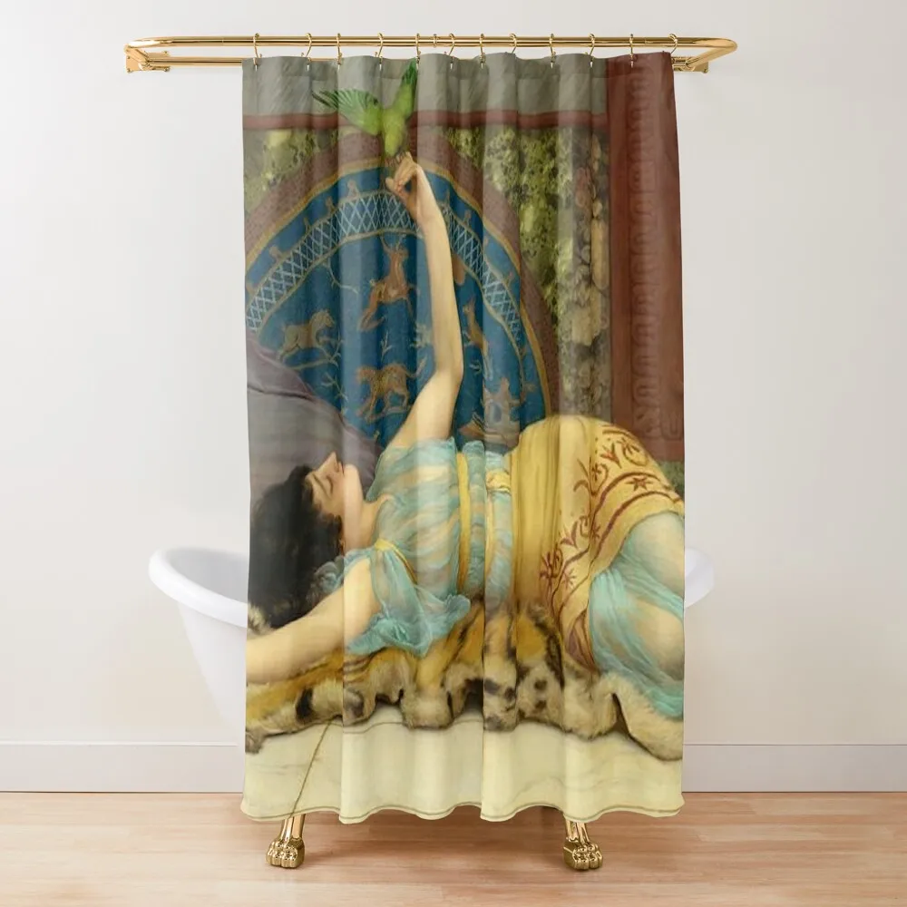 

DOLCE FAR NIENTE - JOHN WILLIAM GODWARD Shower Curtain Shower Bath Luxury Bathroom Curtain