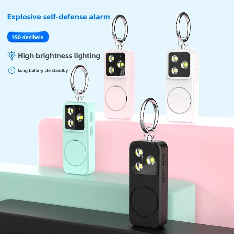 Personal Alarm Anti Wolf Rechargeable High Brightness High Decibel Long Battery Life Outdoor Self Defense Security Safety Siren