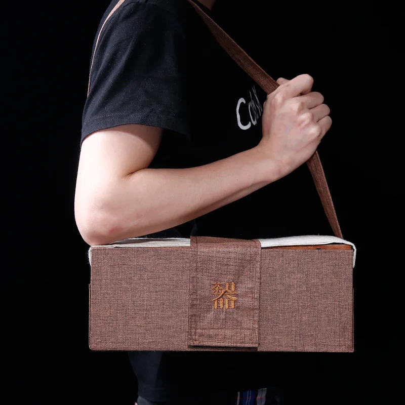 Conjunto de chá de argila roxa Yixing, conjunto de chá Kongfu com caixa de presente