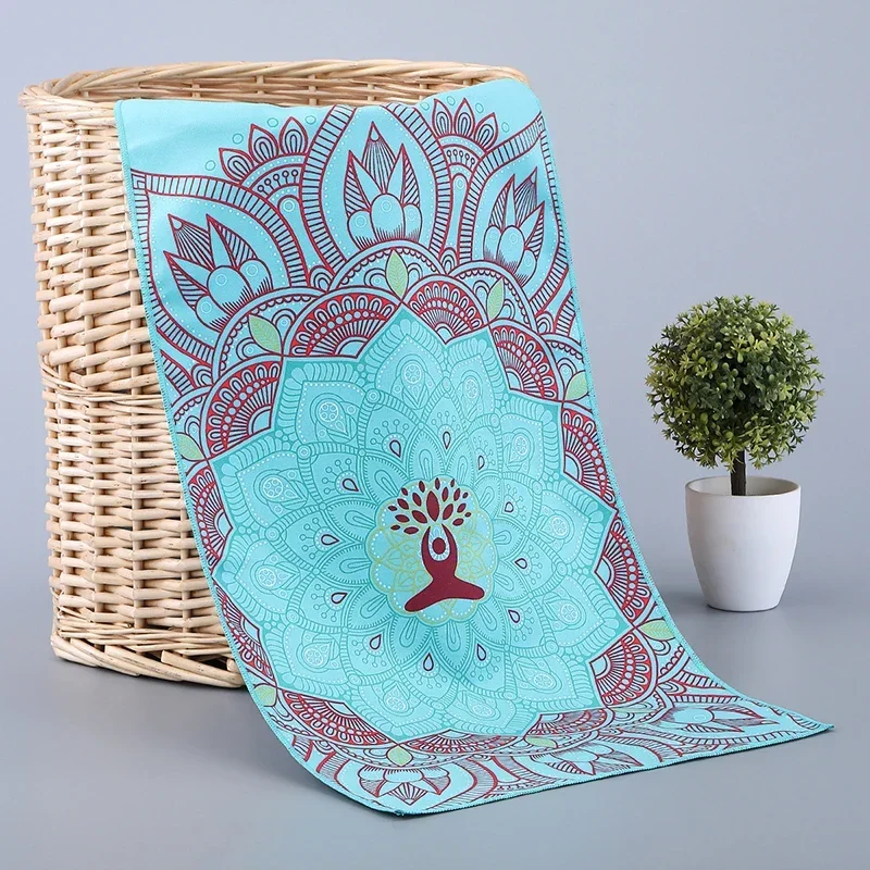 جديد اليوغا بطانية منشفة اليوغا قاعة اليوغا التجفيف السريع منشفة اللياقة البدنية منشفة الطباعة الرياضة السفر التجفيف السريع المضادة للانزلاق بيلاتيس