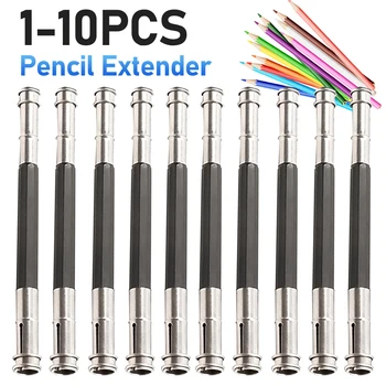 Dual-headed Art เขียนเครื่องมือ Extender ปรับดินสอขยายเครื่องเขียนประณีตแบบพกพาสําหรับ Sketch โรงเรียนสํานักงาน