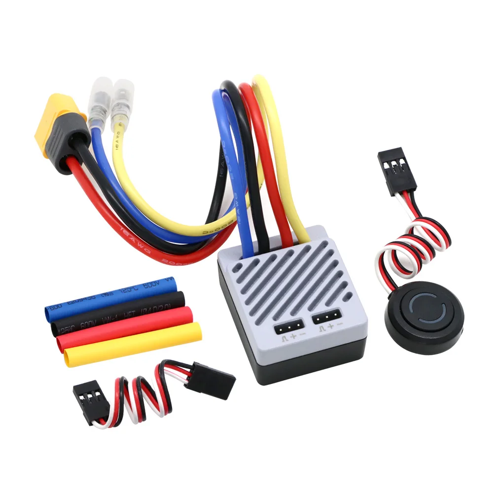 ISDT ESC70 ESC90 WP 1080 70A 90A Waterproof ESC  2~3S Adjustable BEC Phone Control 540/550 Brushed Motor For 1/8 1/10 Car