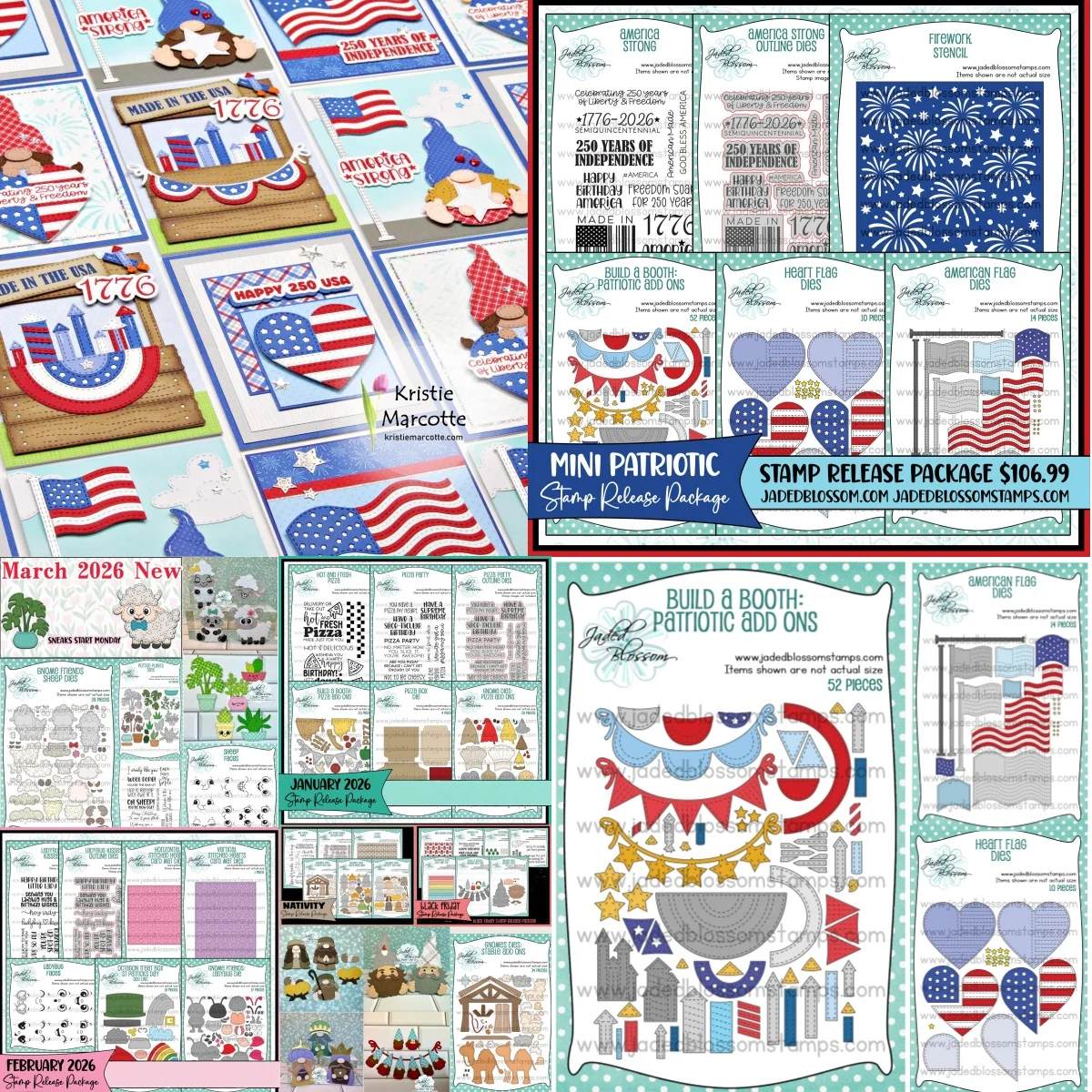 

Celebrating 250 Years Mini Patriotic Release Clear Stamps Cutting Dies Stencil For DIY Scrapbook Craft Decoration Greeting Card