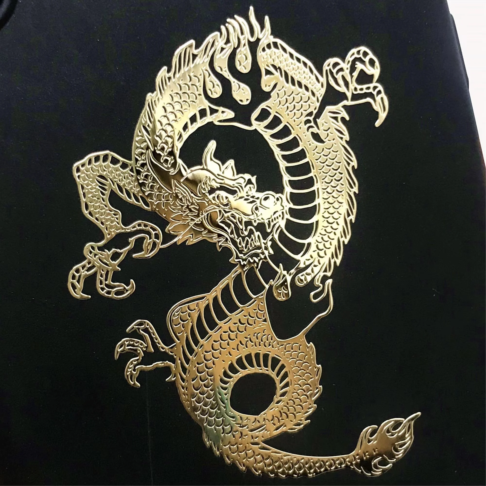 Draak Tijger Metalen Sticker Mobiele Telefoon Sticker Laptop Decoratieve Sticker Metalen Sticker Auto Sticker Decoratie