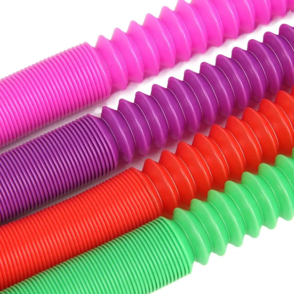 8 قطعة أنابيب البوب الملونة الممتعة 2.9 سنتيمتر الثقيلة البلاستيك الإجهاد الإغاثة اللعب التوحد أدوات الحسية اللعب الحسي
