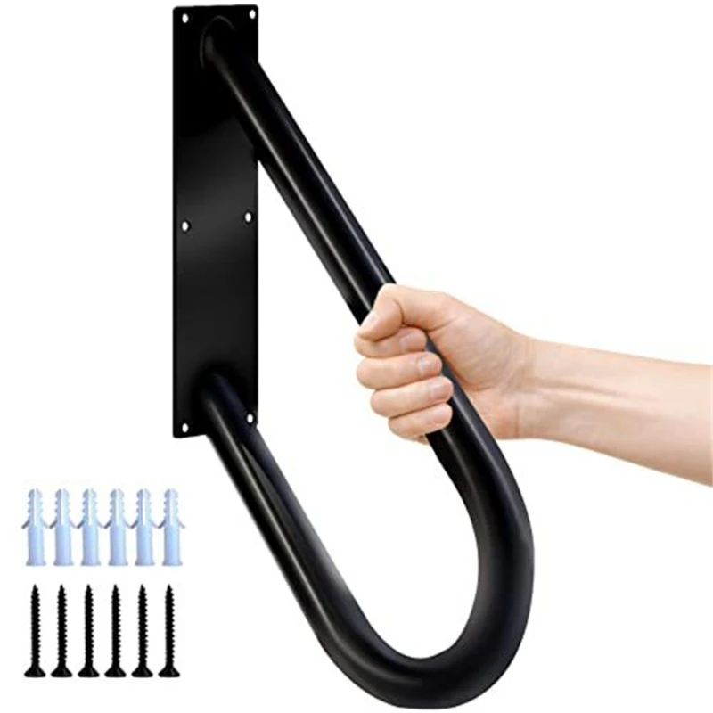 Wall Mount Handrail Outdoor Step Safe Grab Bar Stair Railing Bent Grab Hand for Elderly Pregnant Women Kid Disabled