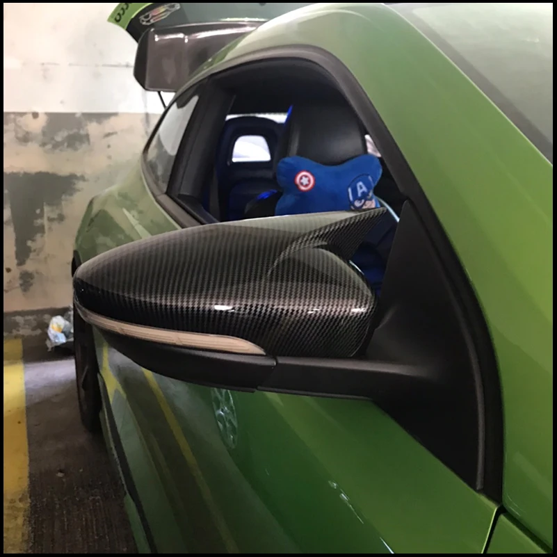 

For VW Volkswagen Scirocco 2009-2018 Door Side Wing Rearview Mirror Cover Cap Trim With Horn Auto Accessory Car Styling