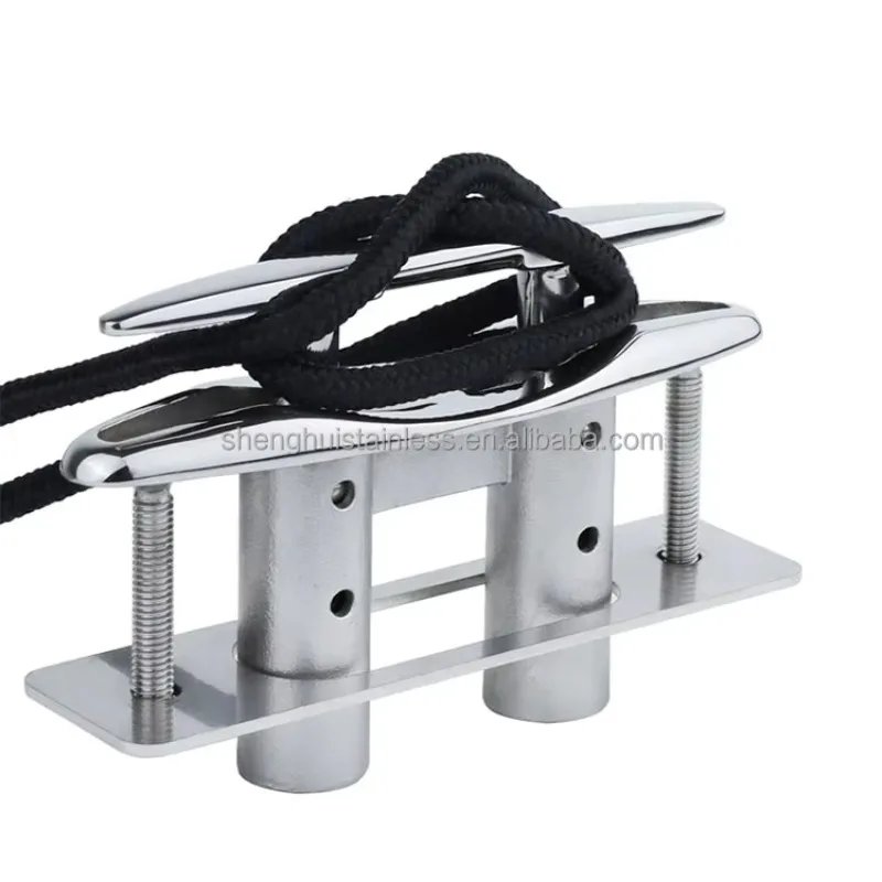 Boat Accessories Marine Hardware 316 Stainless Steel Boat Deck Flush Mounted Pull up Dock Cleat Pop up Boat Cleats