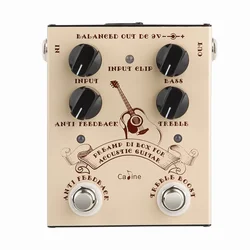 Caline CP-40 Acoustic Guitar Effect Pedal DI Box Cabinet Simulator Pedal Preamp True Bypass Acoustic Guitar Accessories