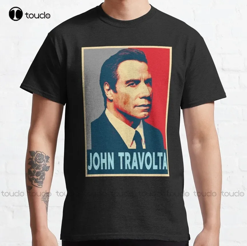 John Travolta Nicolas Cage Classic T-Shirt Kindergarten Teacher Shirts Custom Aldult Teen Unisex Digital Printing Tee Shirts New