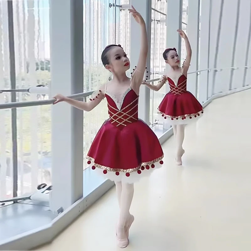 

New Girls Ballet Dance Skirt Children's Professional Ballet Costume Performance TUTU Skirt