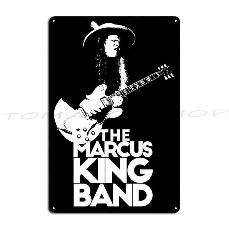 Guitar Guitarist Legend music The Marcus White Stencil Metal Signs Create Wall Decor Funny Home printed  Tin Sign Poster