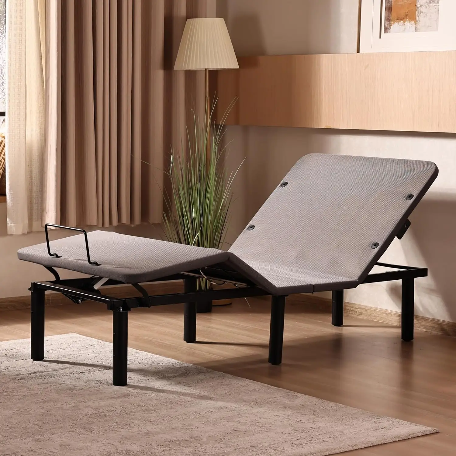 Electric Adjustable Bed Frame Bed Base, Zero Gravity,USB Type C Charging- Head and Foot Incline,Under Bed Lighting,Easy