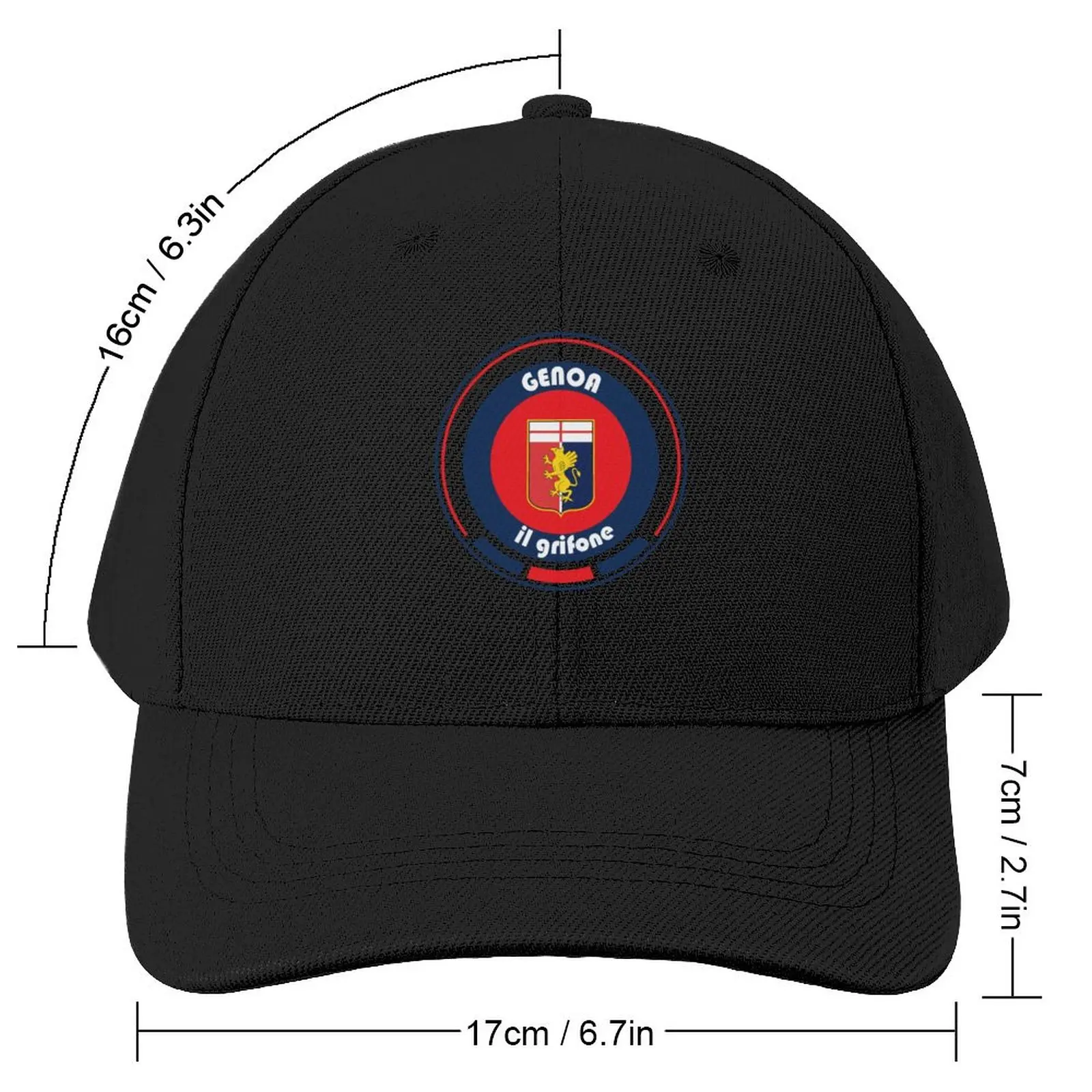 Serie A - Team Genoa Baseball Cap Golf Hat Hat Man For The Sun Designer Hat Hat Ladies Men's