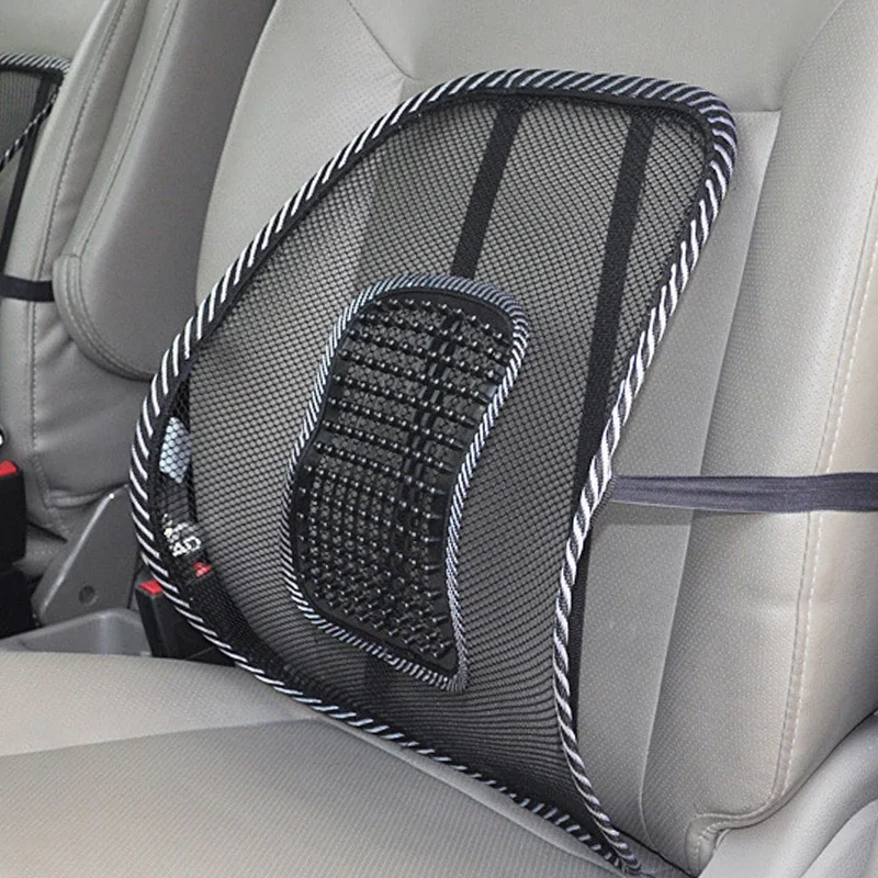 Mesh Car Seat Chair Back Cushion Lumbar Back Brace Car Seat Chair Cushion Massage Back Cushion Pad Support for Home Office