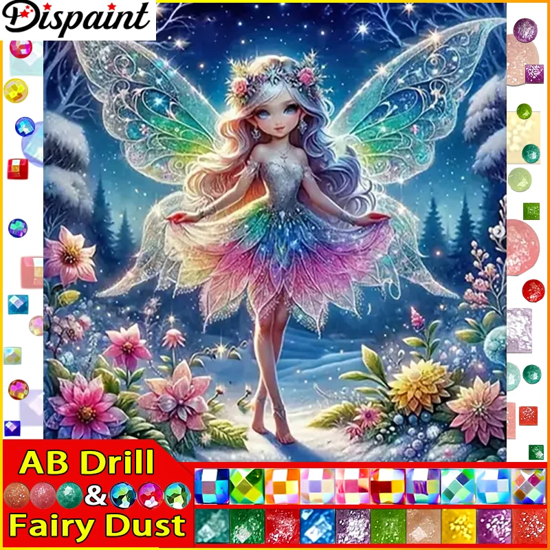 Dispaint Fairy Dust AB Square/Round Drill 5D DIY Diamond Painting 