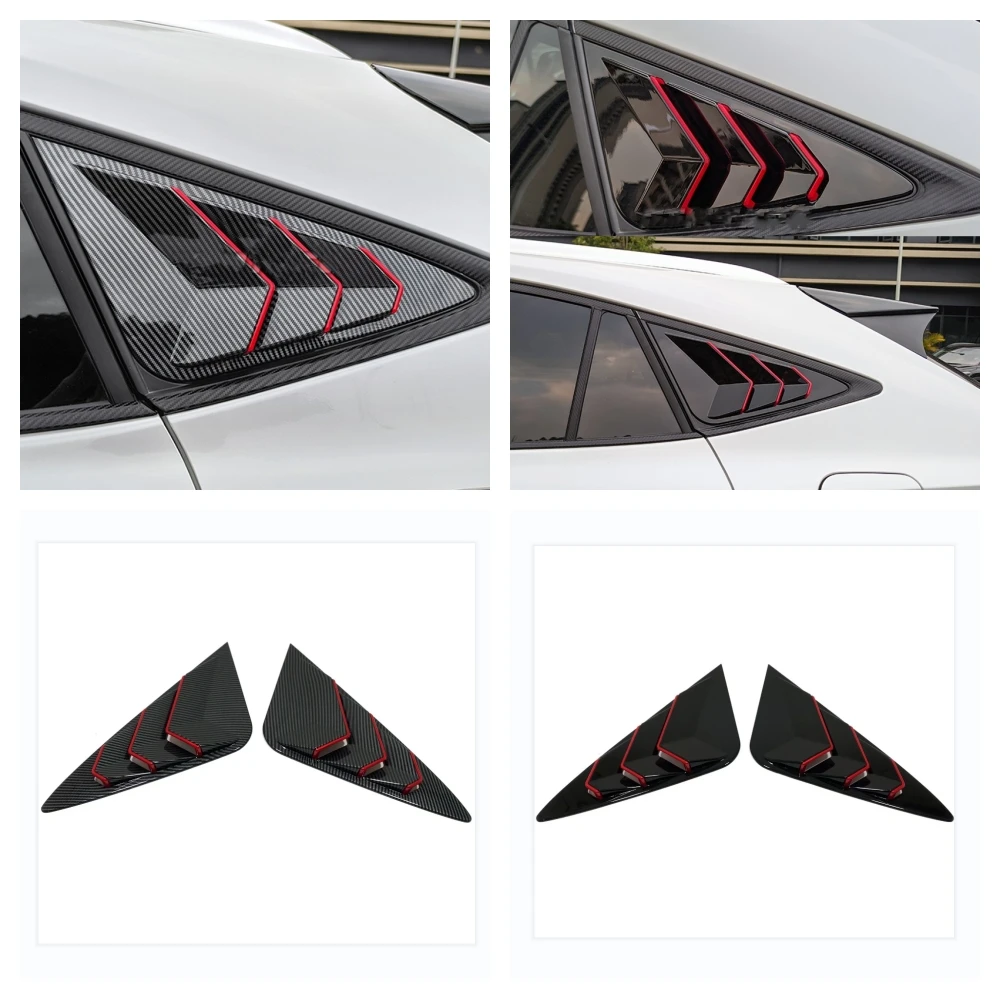 

For Toyota Venza Harrier 2021 2022 Accessories Rear Window Blinds Side Louvers Vent Rear Window Louvers Cover Trim Styling