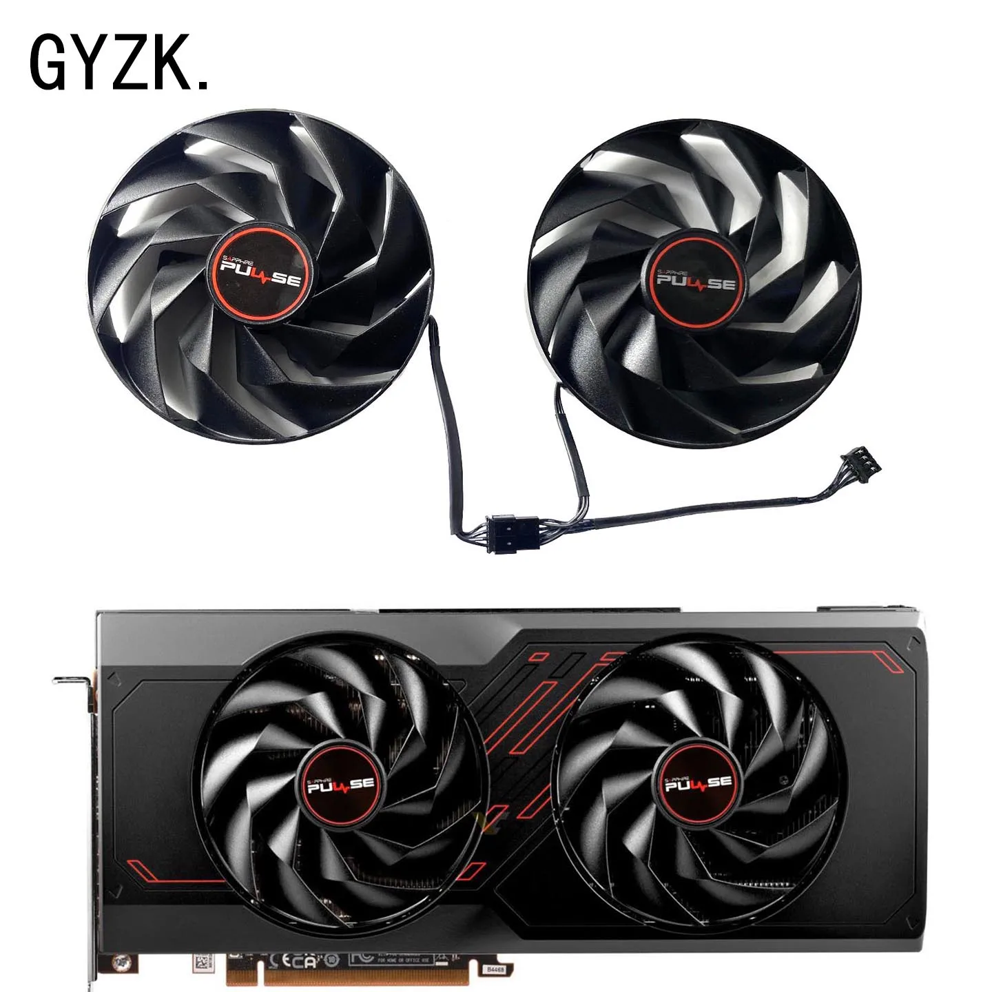 For SAPPHIRE RX7600XT 7700XT 7800XT PULSE Graphics Card Replacement Fan FD10015M12D