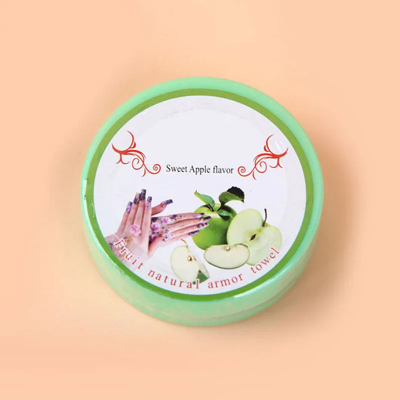 Nail Polish Remover Jar Fruit Scented Flavor Wraps Paper Cloth Towel Wet Wipes Nail Art Vanish Removal Nail Art Tools