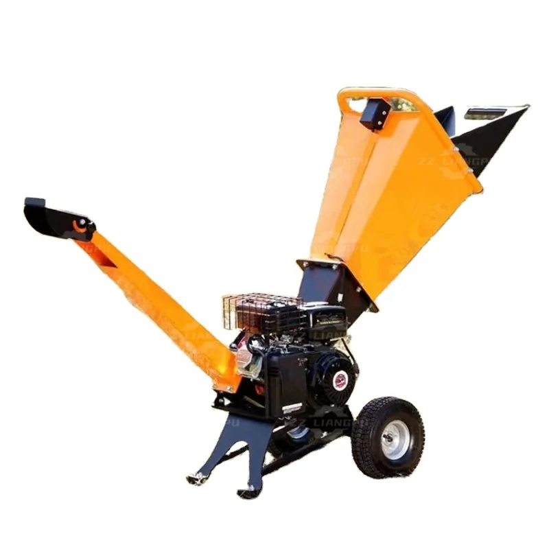 

6.5HP Wood Pallet Shredder Mobile Engine Diesel Wood Chipper Shredder Waste Tree Branches Wood Chipper Machine