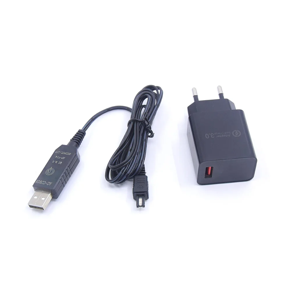 USB Charger+AP-V14 AP-V14A USB QC3.0 Digital Camera Charging Cable For JVC Camecorders GZ-HD3US HD5EX D23E D71US GRD74 D93U D230