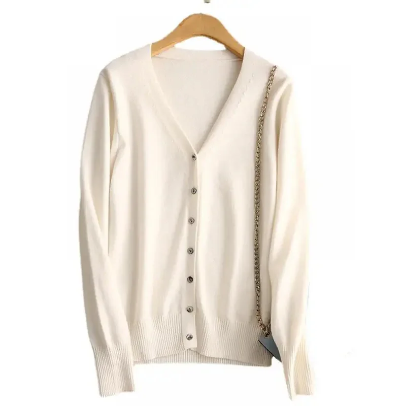 Dames Vesten Herfst Winter 2024 Single Breasted V-Hals Gebreide Trui Lente Mode Korte Breigoed Effen Vest Truien