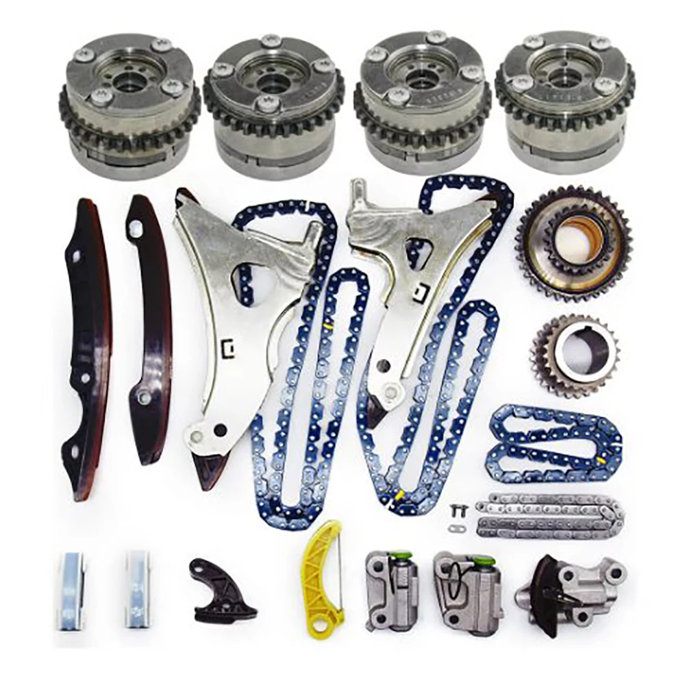 Timing Chain Kit & Camshaft Adjusters Kit For Mercedes-Benz M278 S550 SL550 GL550 GL450 W212 S500 4.7T V8 Engine M278 60009367