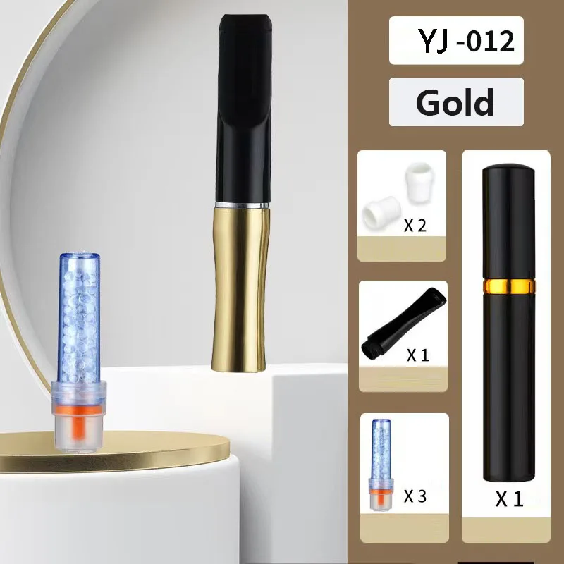 Reusable Cigarette Filter Holder I Healthy circular suction I Replaceable Core Tar Reducing Mouthpiece 18 Extra Filters Kit