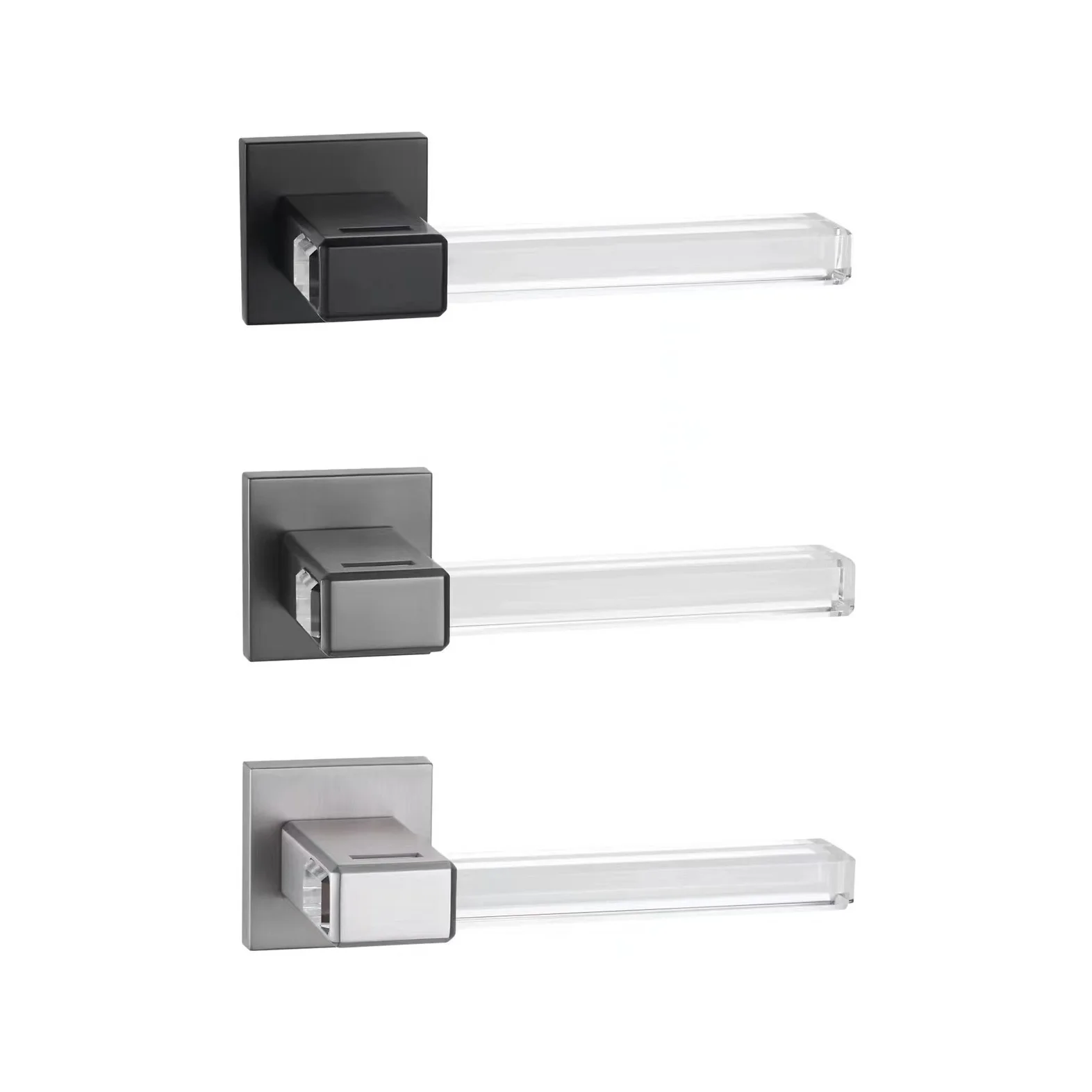 Liwang door handle is fashionable, luxurious and quiet. Crystal door locks are factory outlets for burglar-proof and pickproof h