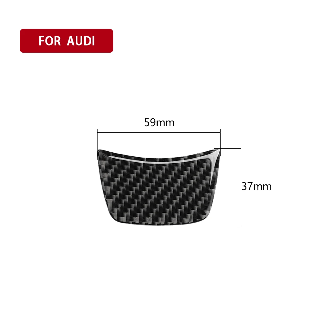 For Audi A6 C7 12-18 A7 A4L A3 Q3 Q5 Car Steering Wheel Sticker Trim Carbon Fiber Decoration Allroad Sportback Auto Assesories